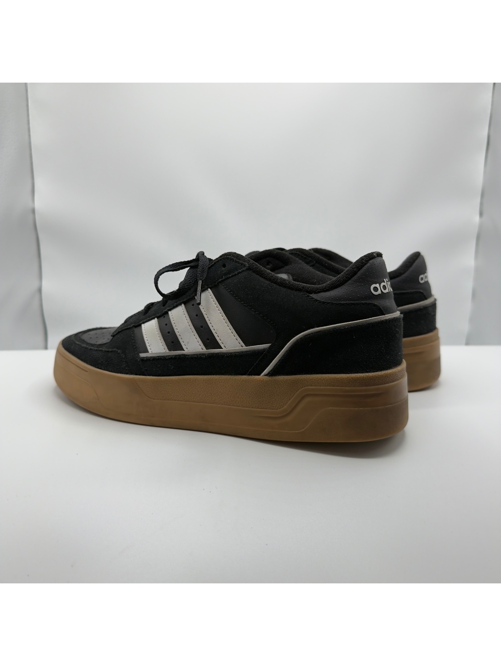 Adidas Tenis Turnaround Black White Gum Sole Platform Skate Sneakers Shoes W 9